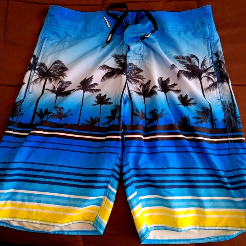 Palmwave Palmtree Pattern Board Shorts